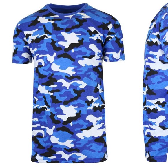 Galaxy By Harvic Other - Men’s Short Sleeve Crew Neck Camo Printed Tee